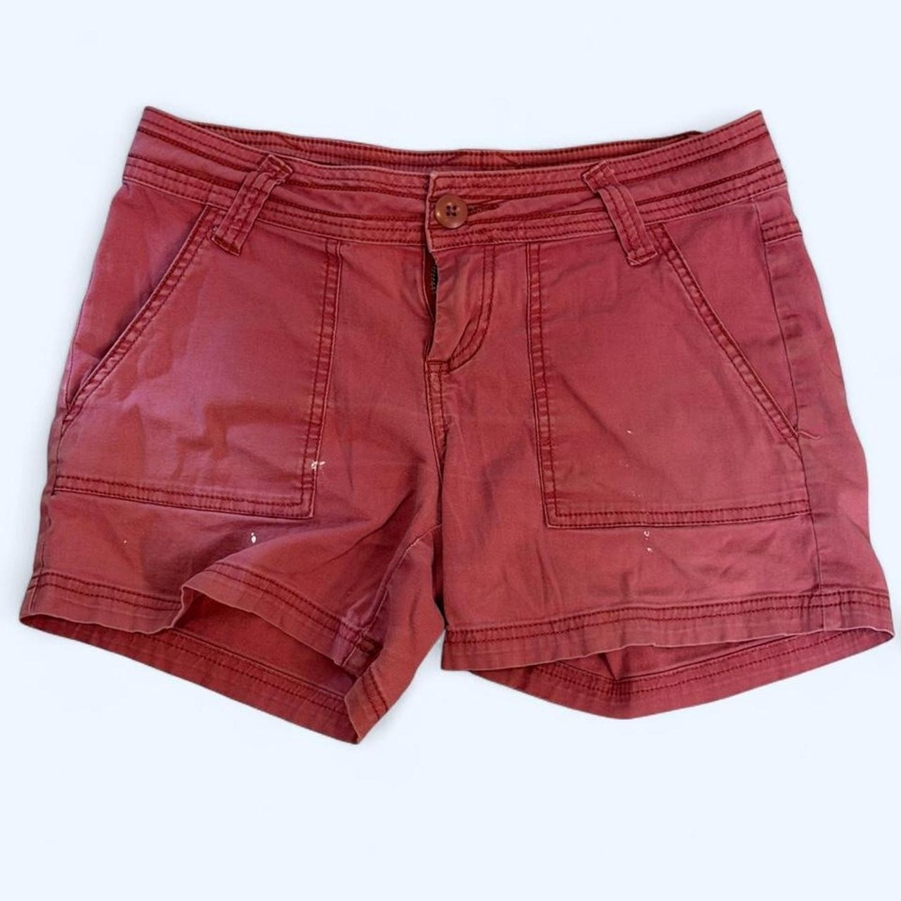 PrAna Elle Organic Cotton Short 5" Inseam Color Liqueur Sz 0 Gorpcore Granola